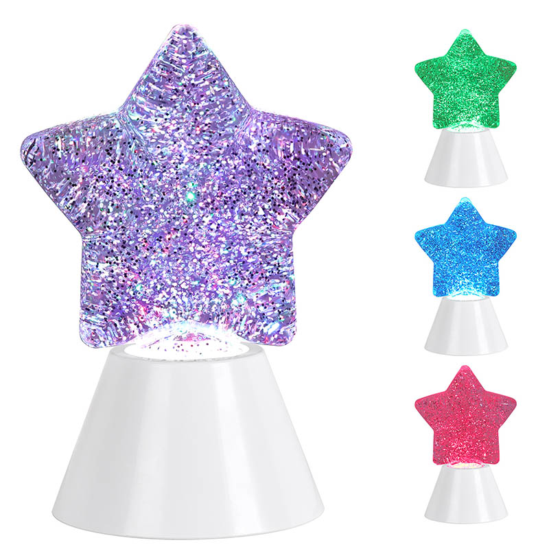 Kid Glitter υγρό νυχτερινό φως με λευκή βάση