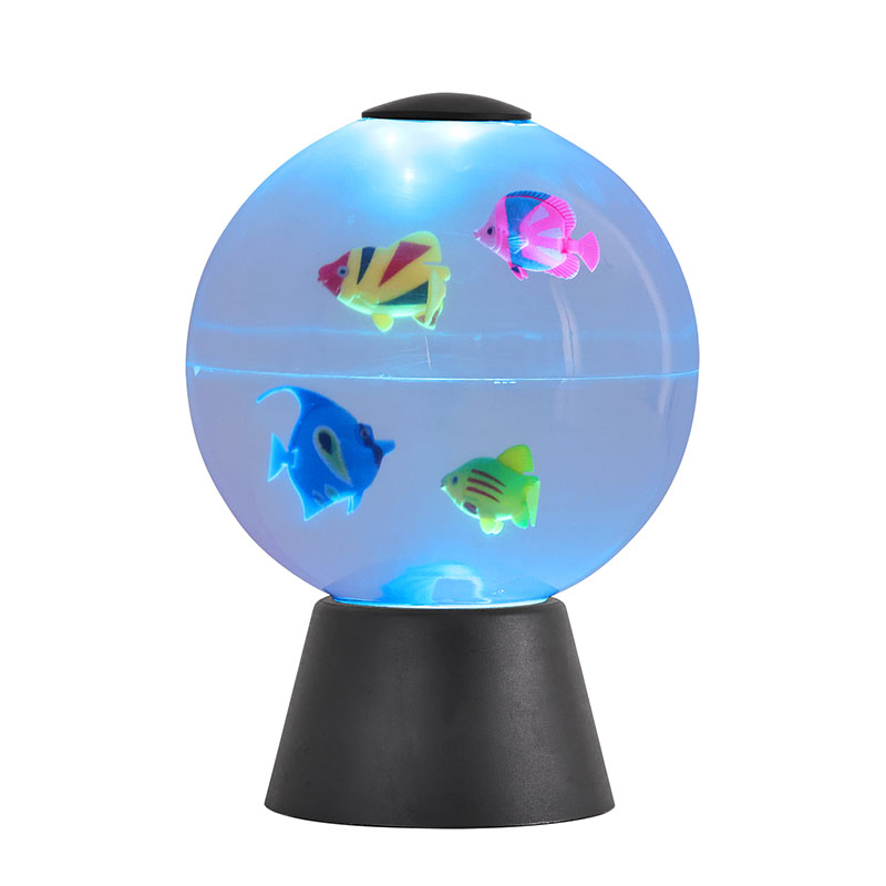 Κινούμενη λυχνία LED Fish Globe