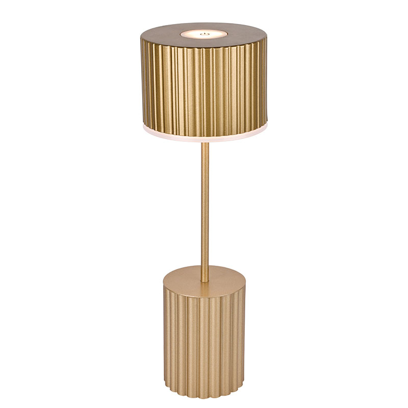 Μεταλλικό επιτραπέζιο φωτιστικό σκιάς με μπαταρία