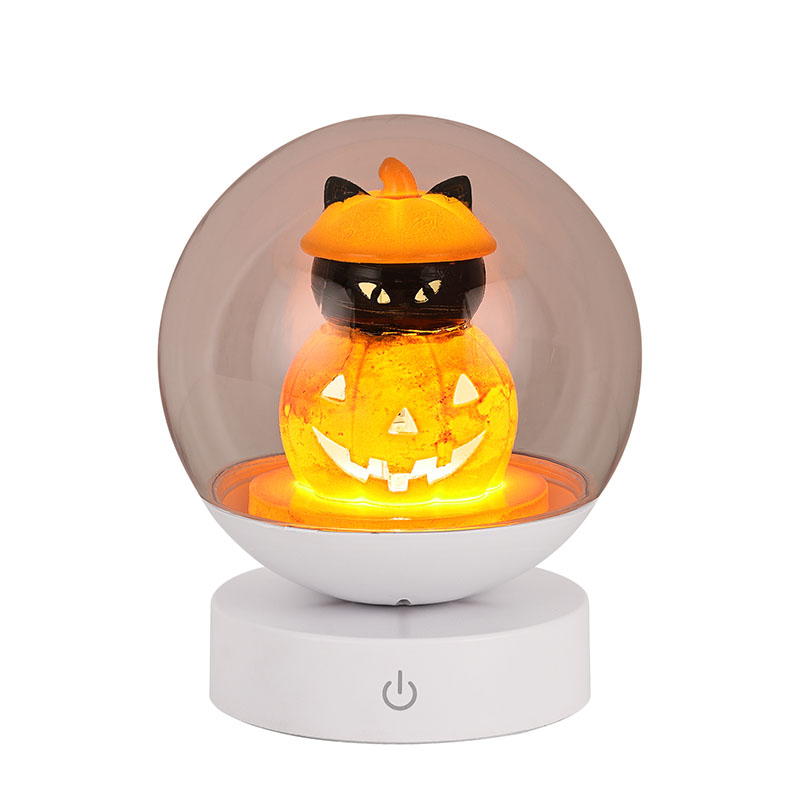 Επαναφορτιζόμενο Halloween Pumpkin Night Light με κεφαλή κολοκύθας