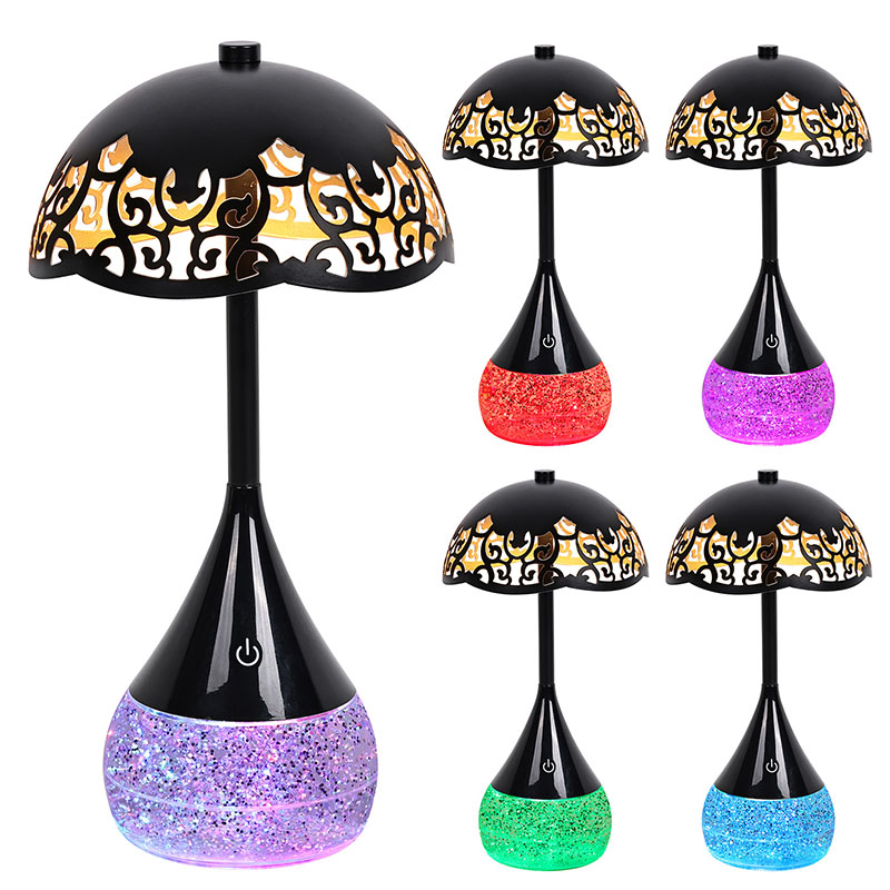 RGB Color Base LED Lamp Lamp με ομπρέλα σχήμα