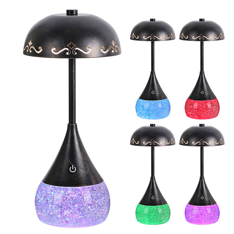 RGB Glitter μπουκάλι LED LED LAPK με καμπύλο καπάκι