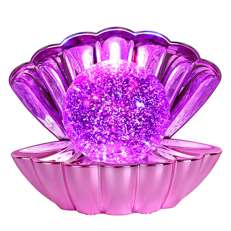 Φωτιστικό RGB Shell με Υγρό Glitter